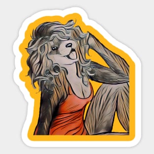 Ferret Fawcett Sticker